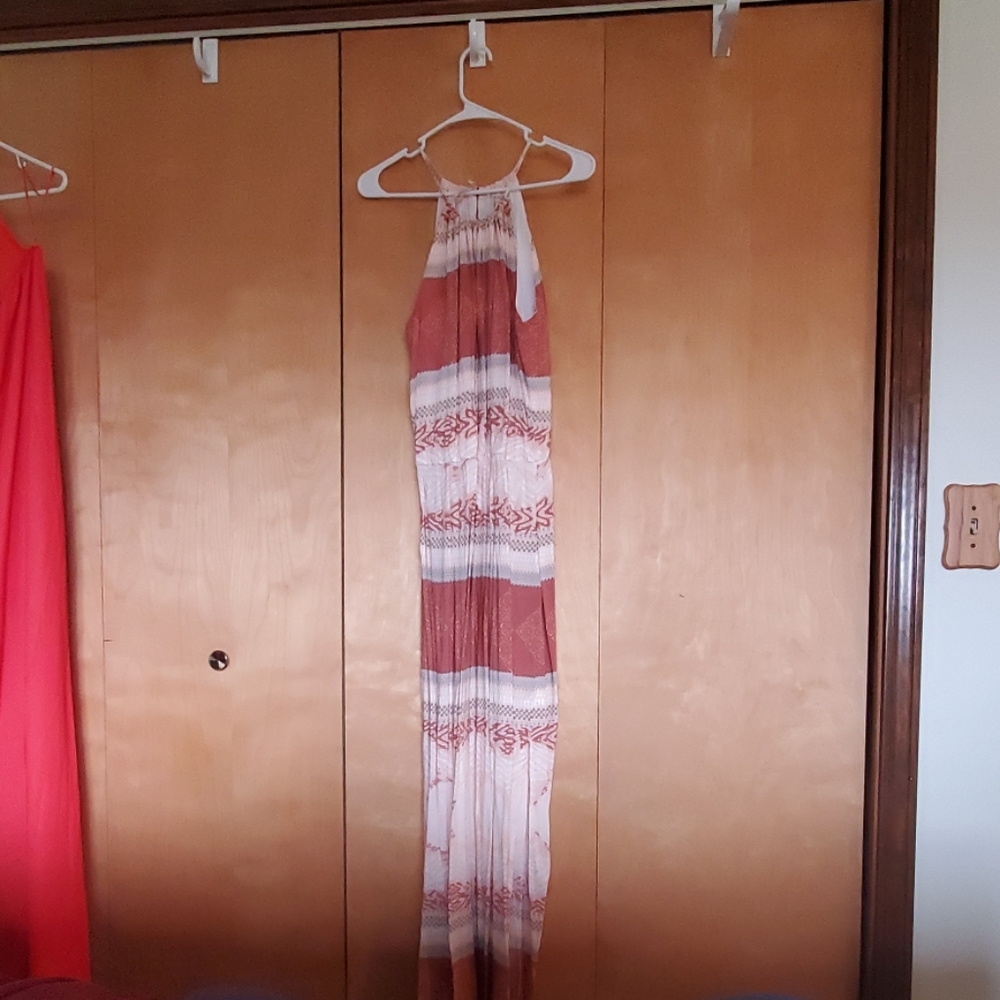 halter maxi dress